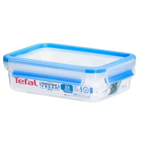 Cutie de depozitare, Tefal K3021812 CLIP&CLOSE dreptunghiulară 0.80L TEF