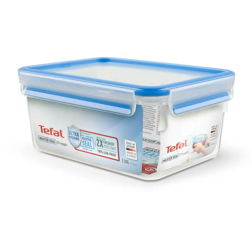 Cutie de depozitare, Tefal K3021512 CLIP&CLOSE dreptunghiulară 2.30L TEF - image 1
