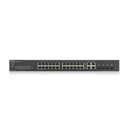 Switch, ZyXEL GS1920-24v2, 28 porturi Smart Managed Switch 24x Gigabit Copper și 4x Gigabit dual pers., hybird mode, standalone sau NebulaFlex Cloud - 2