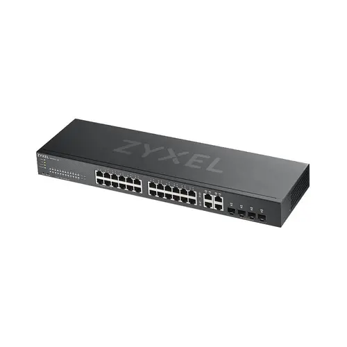 Switch, ZyXEL GS1920-24v2, 28 θυρών Smart Managed Switch 24x Gigabit Copper και 4x Gigabit dual pers., hybird mode, standalone ή NebulaFlex Cloud - 1