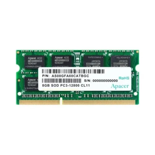 Памет, Apacer 8GB Notebook Memory - DDR3 SODIMM PC12800 512x8 @ 1600MHz