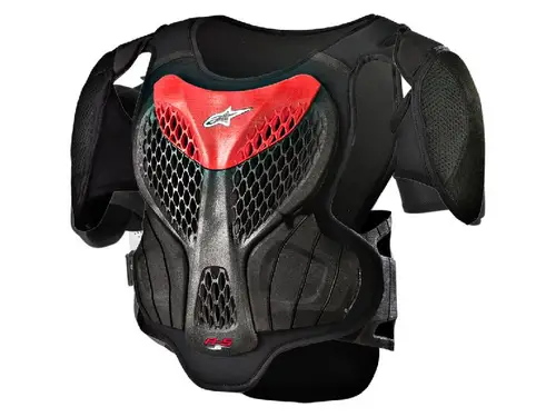 Детски протектор A-5 S YOUTH BODY ARMOR BLACK RED ALPINESTARS