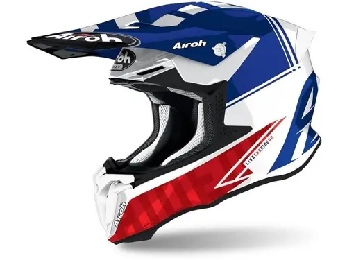 Каска TWIST 2.0 TECH BLUE GLOSS AIROH - S