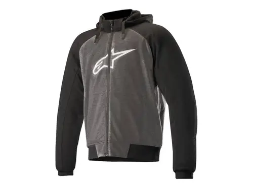 Суитчър CHROME SPORT HOODIE ANTH BLACK WHITE ALPINESTARS - XXXL