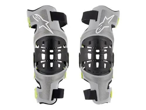 Наколенки BIONIC-7 KNEE SET SILVER YELLOW FLUO ALPINESTARS