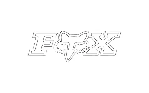 Лепенки 03271 F-HEAD-X TDC STICKER 45СМ   FOX - image 1