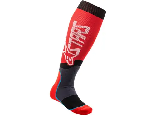 Чорапи MX PLUS-2 SOCKS RED WHITE ALPINESTARS