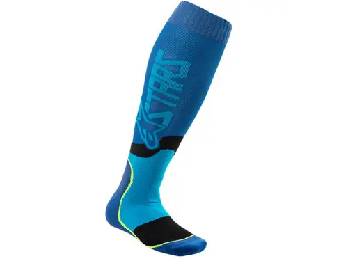 Чорапи MX PLUS-2 SOCKS BLUE CYAN ALPINESTARS