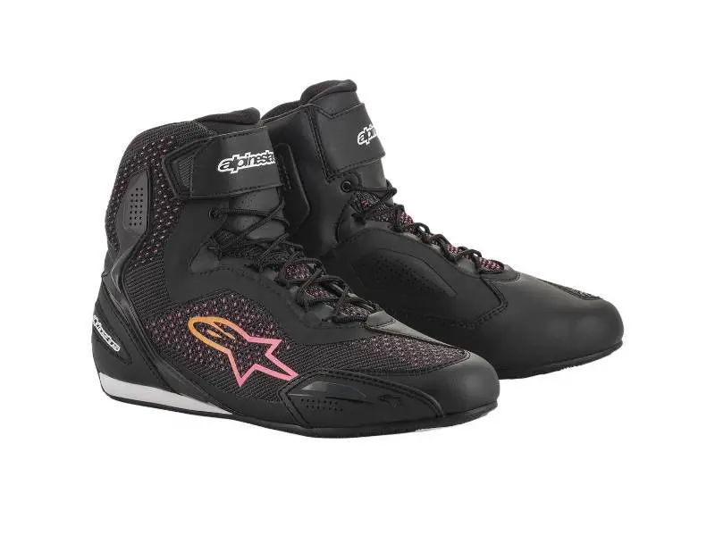 Дамски обувки STELLA FASTER-3 SHOES KNIT BLACK YELLOW PINK ALPINESTARS