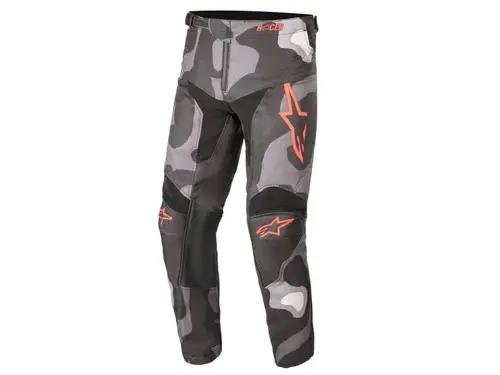 Детски панталон YOUTH RACER TACTICAL PANTS GRAY CAMO RED FLUO ALPINESTARS