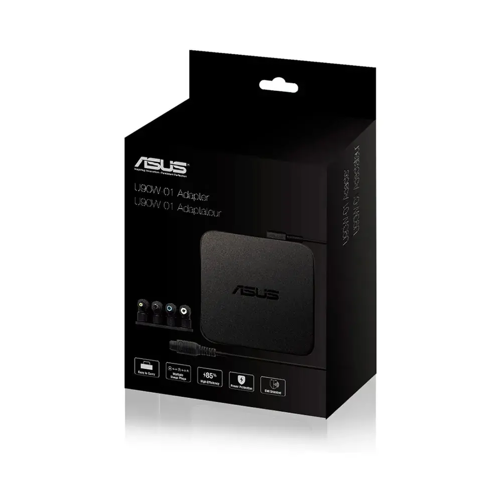 Αντάπτορας, Asus U90W πολυφορτιστής με πολλαπλά βύσματα, μαύρο - image 2