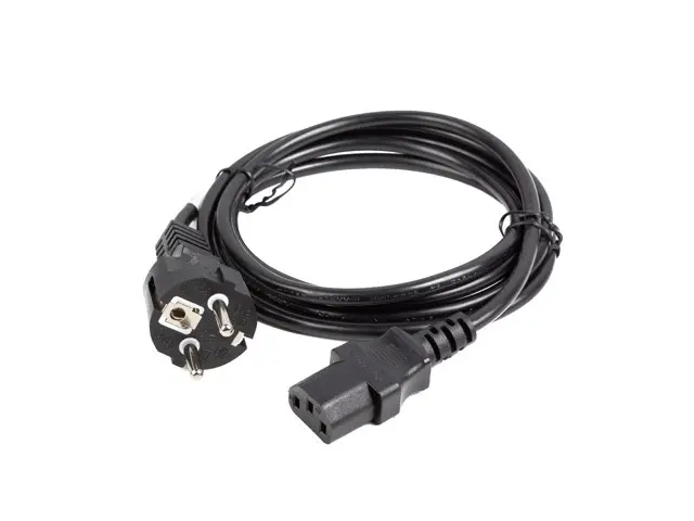 Кабел, Lanberg CEE 7/7 -> IEC 320 C13 power cord 1.8m VDE Straight, black - image 2