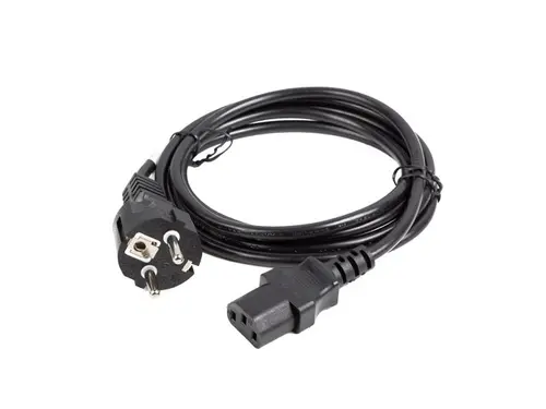 Кабел, Lanberg CEE 7/7 -> IEC 320 C13 power cord 1.8m VDE Straight, black - image 2