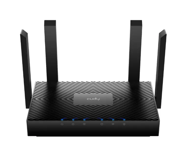 Router, Cudy WR3000 AX3000 Gigabit Wi-Fi 6 Mesh 2402Mbps la 5GHz + 574Mbps la 2.4GHz, 4 x porturi 10/100/1000Mbps