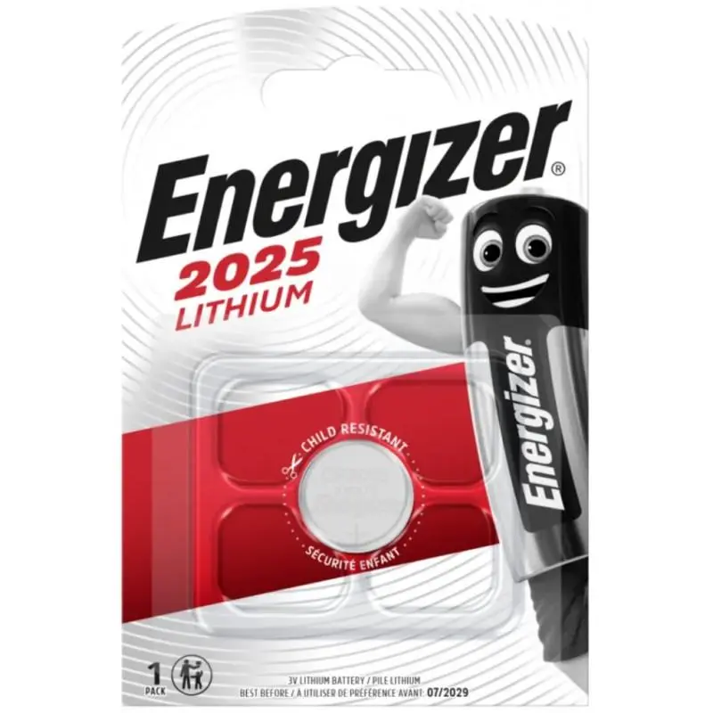 Baterie buton litiu ENERGIZER CR2025, 3V, 1 buc. în blister