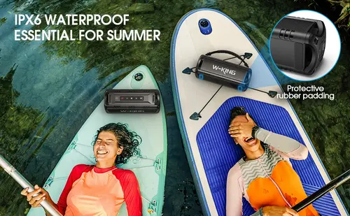 W-King Блутут мобилна колонка Bluetooth Speaker - D8 Mini Black - 30W - image 13