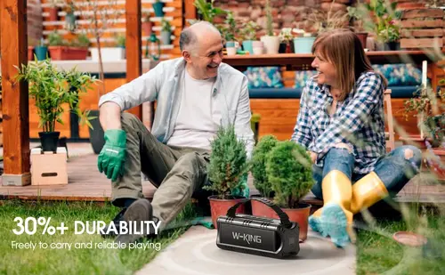 W-King Блутут мобилна колонка Bluetooth Speaker - D8 Mini Black - 30W - image 14