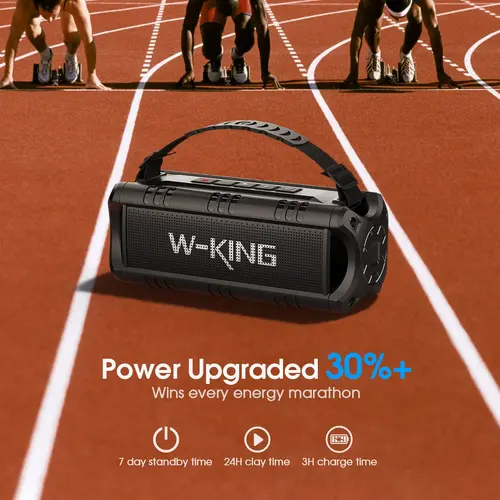 W-King Блутут мобилна колонка Bluetooth Speaker - D8 Mini Black - 30W - image 16