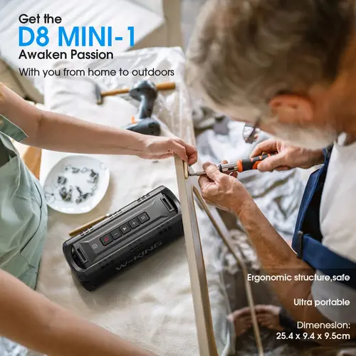 W-King Блутут мобилна колонка Bluetooth Speaker - D8 Mini Black - 30W - image 19