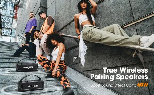 W-King Блутут мобилна колонка Bluetooth Speaker - D8 Mini Black - 30W - image 1