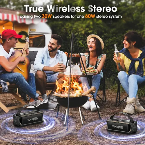 W-King Блутут мобилна колонка Bluetooth Speaker - D8 Mini Black - 30W - image 23