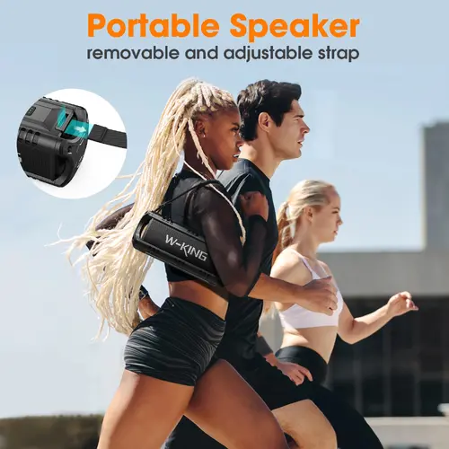W-King Блутут мобилна колонка Bluetooth Speaker - D8 Mini Black - 30W - image 25