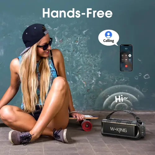W-King Блутут мобилна колонка Bluetooth Speaker - D8 Mini Black - 30W - image 27