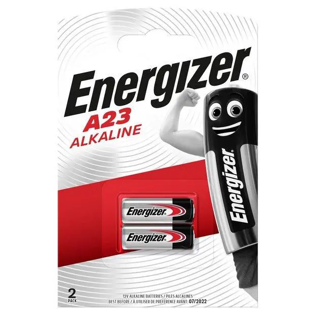 Αλκαλική μπαταρία ENERGIZER А23 LR23, 12V, Για συναγερμούς, 2 τεμ. blister /τιμή για 2 μπαταρίες