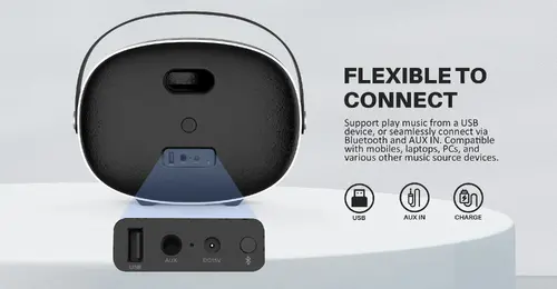 W-King Блутут мобилна колонка Bluetooth Speaker - T8 Black - 30W, Deep Bass - image 1
