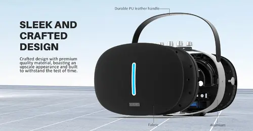 W-King Блутут мобилна колонка Bluetooth Speaker - T8 Black - 30W, Deep Bass - image 6
