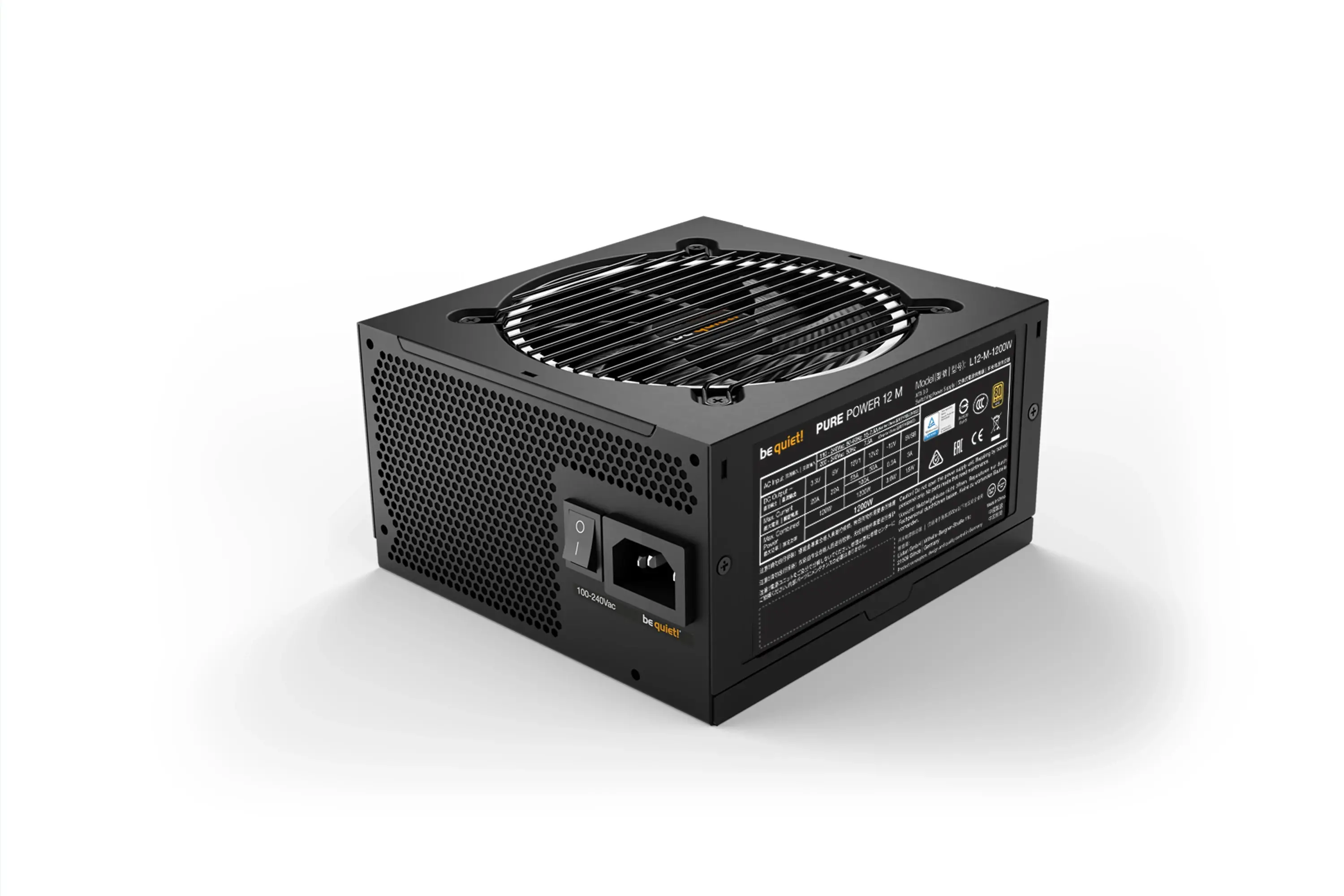 be quiet! захранване PSU ATX 3.1 - Pure Power 12 M 1200W - image 2