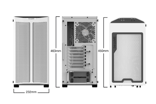 be quiet! кутия Case ATX - Pure Base 500DX White - image 1