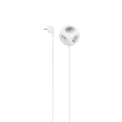 HAMA Πολύπριζο Κύβος, 3 θέσεων, 2х USB-C/A, 223195 - 1