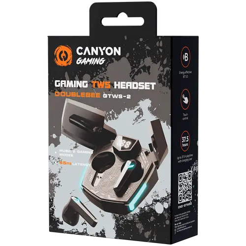 CANYON headset Doublebee GTWS-2 Gaming Black - image 5