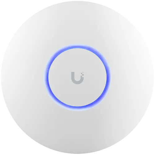 UBIQUITI U6+, WiFi 6, 4 spatial streams, 140 m² (1,500 ft²) coverage, 300+ connected devices, Powered using PoE, GbE uplink.