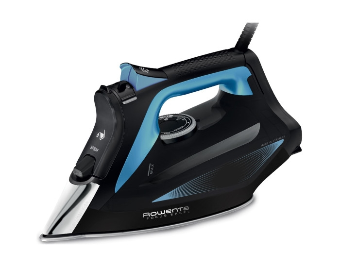 Ютия, Rowenta DW5310D1 Focus Excel, blue & black, 2700W, manual setting, 45g/min, steam output 45g/min, steam boost 180g/min, anti-drip, tank 300ml