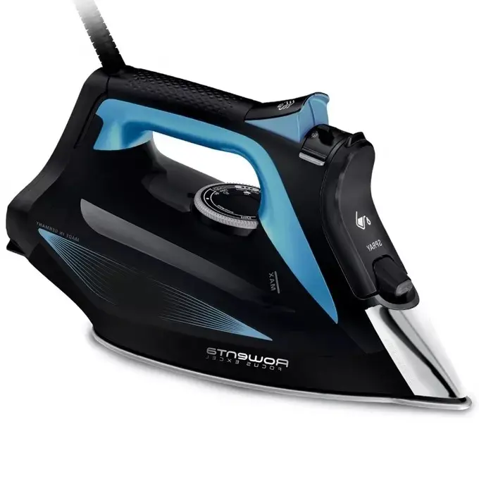 Ютия, Rowenta DW5310D1 Focus Excel, blue & black, 2700W, manual setting, 45g/min, steam output 45g/min, steam boost 180g/min, anti-drip, tank 300ml - image 1