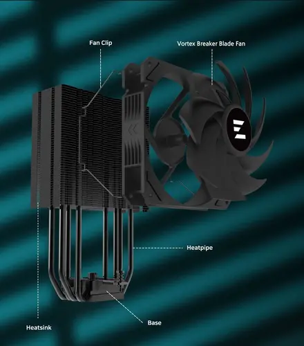 Zalman охладител за процесор CPU Cooler CNPS9X PERFORMA BLACK - image 5