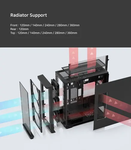 Zalman кутия Case EATX - Z10 PLUS - Tempered Glass - image 11