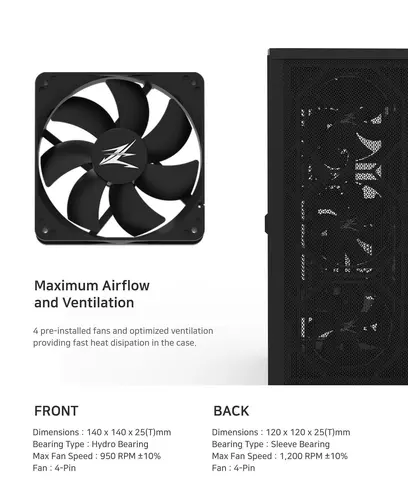 Zalman кутия Case EATX - Z10 - Mesh - image 14