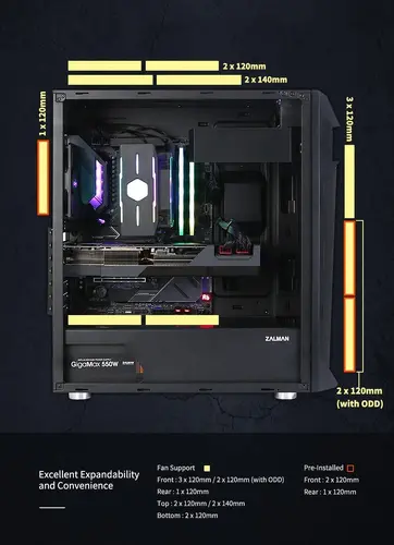 Zalman Кутия за компютър Case ATX - Z1 PLUS - image 13