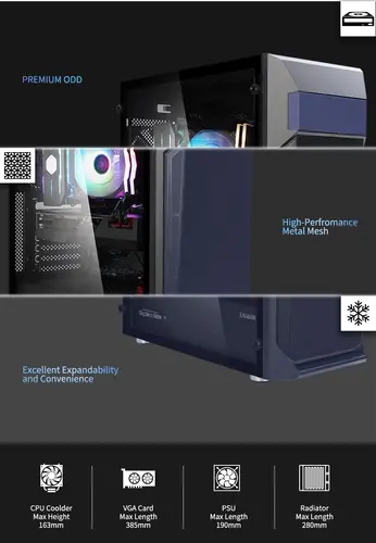 Zalman Кутия за компютър Case ATX - Z1 PLUS - image 6