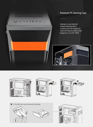 Zalman Кутия за компютър Case ATX - Z1 PLUS - image 8
