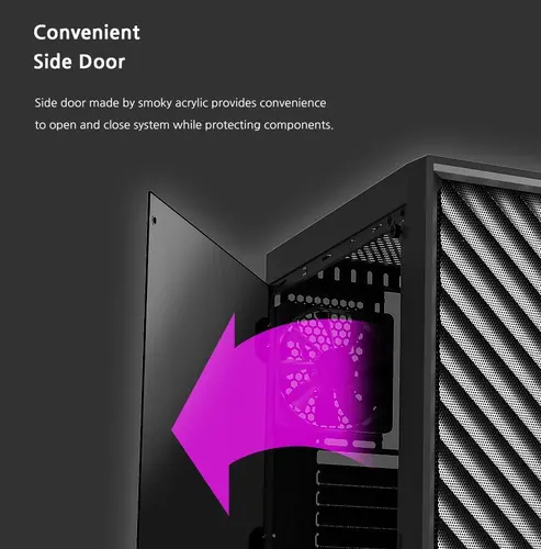 Zalman кутия за компютър Case ATX - T7 - Black - image 6