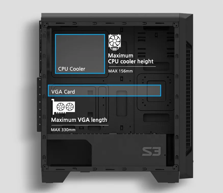 Zalman κουτί υπολογιστή Case ATX - ZM-S3 - image 11