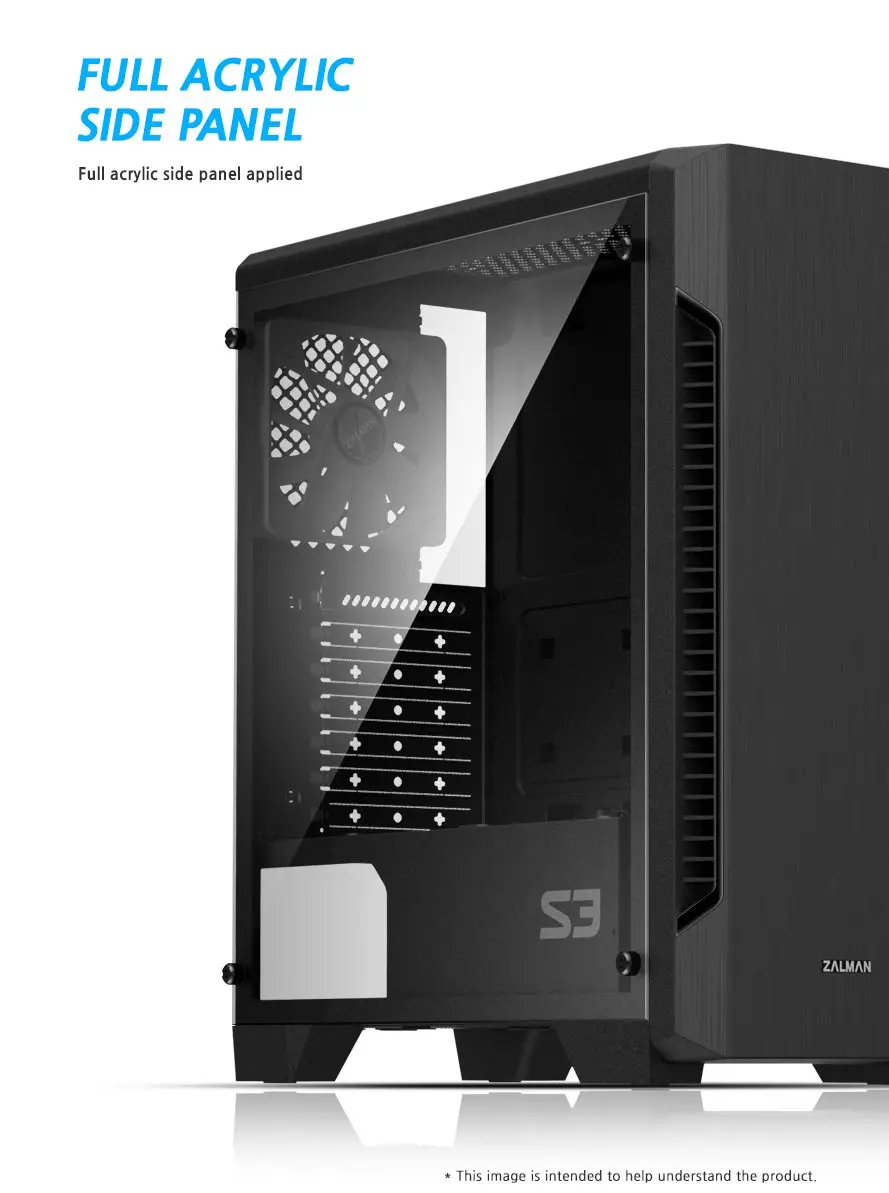Zalman carcasă pentru calculator Case ATX - ZM-S3 - image 6