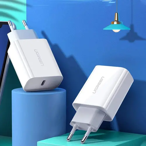 Ugreen бързо зарядно Fast Charger Wall - QC, PD3.0 Type-C, 20W CD137 White - 60450 - image 6