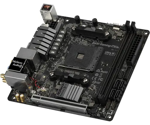 Дънна платка ASROCK Fatal1ty B450 Gaming-ITX/ac, socket AM4 - image 1