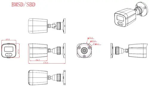 Longse охранителна камера IP Camera Bullet - BMSDGC200 - 2MP, PoE, 3.6mm - image 12