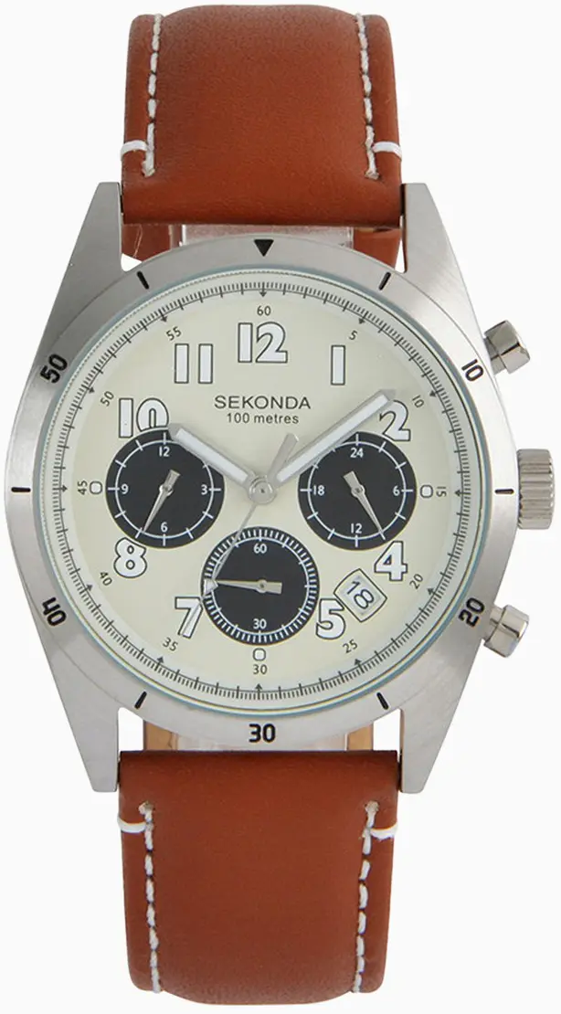 Ανδρικό αναλογικό ρολόι Sekonda Dual Time - S-1743.00